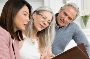 Financial Advisor meeting with clients